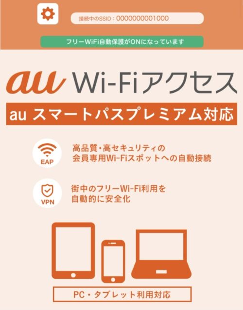 auWi-Fiアクセス